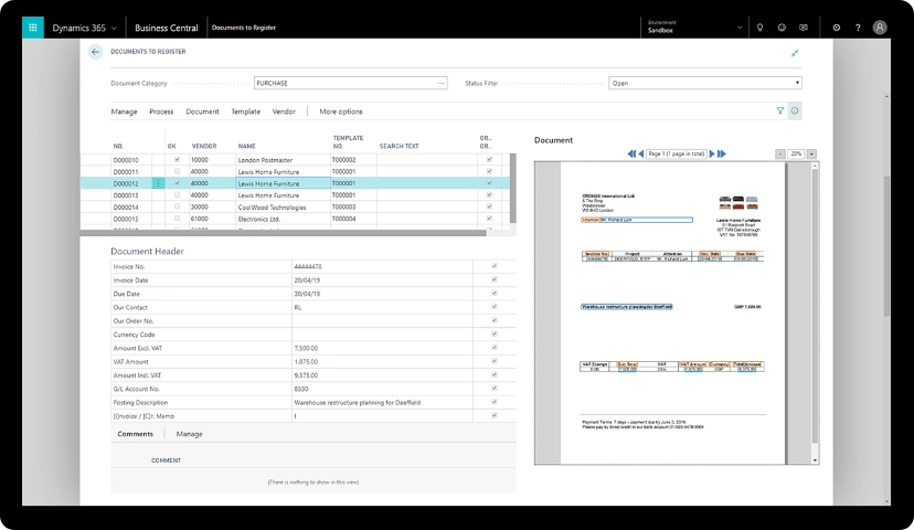 Document Capture 365 on Tabelt